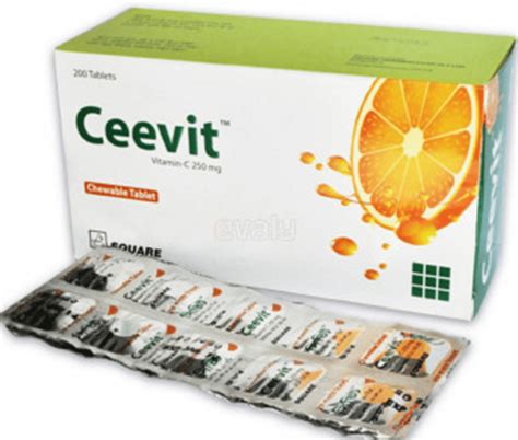 ceevit chewable tablets 250 mg.